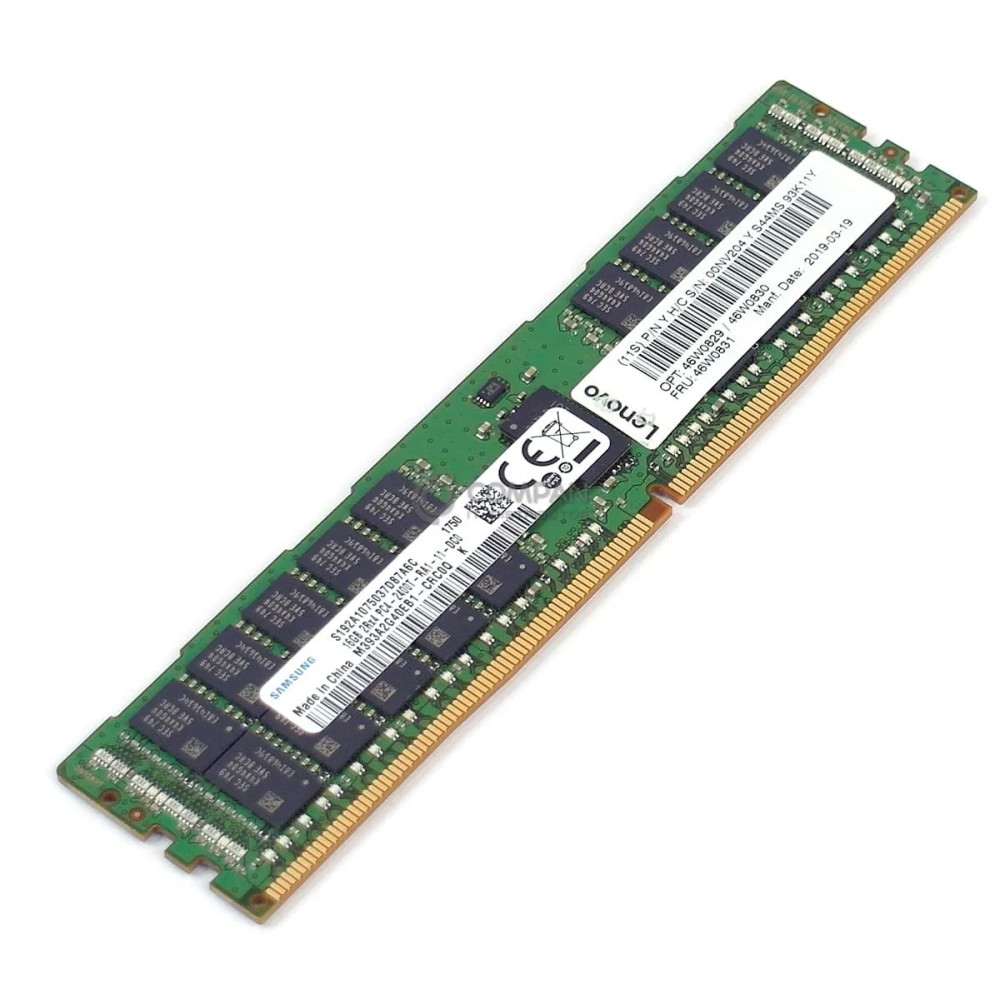 46W0831 LENOVO DDR4 16GB 2RX4 PC4-19200 2400MHZ RDIMM CAS 17-17-17