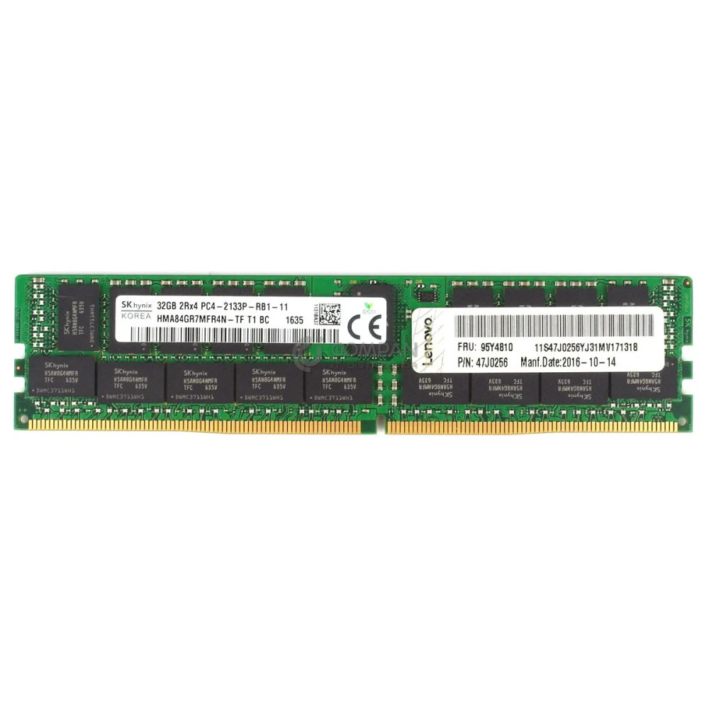 95Y4810 IBM DDR4 32GB 2RX4 PC4-17000 2133MHZ RDIMM CAS 15-15-15