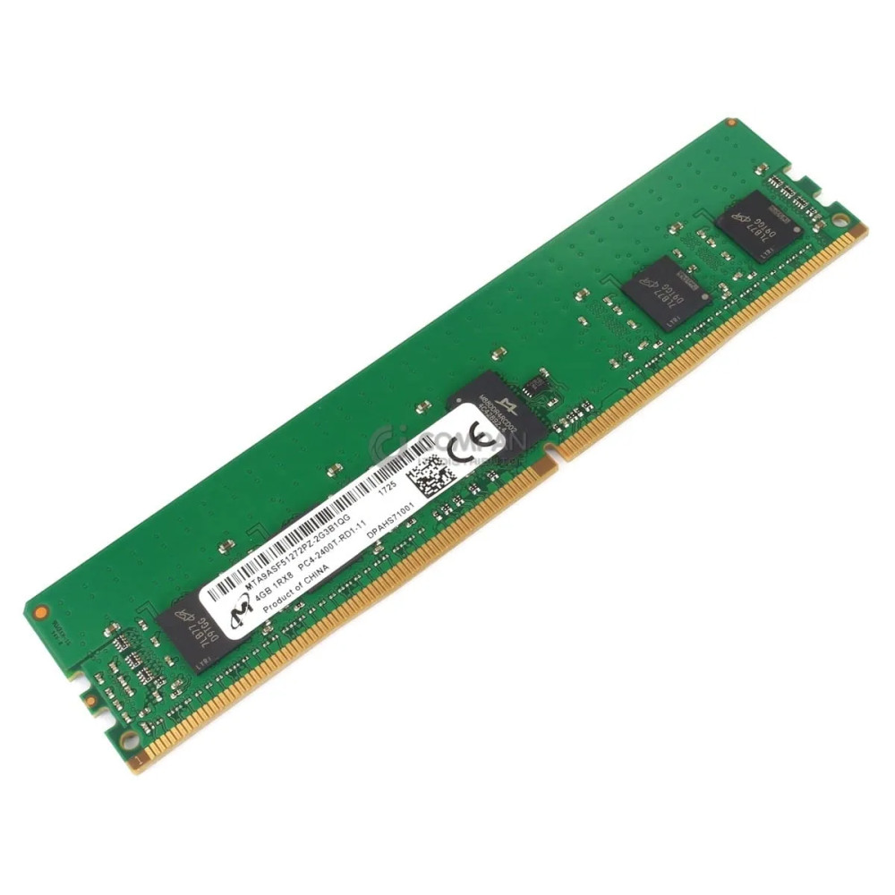 MTA9ASF51272PZ-2G3B1 MICRON DDR4 4GB 1RX8 PC4-19200 2400MHZ RDIMM