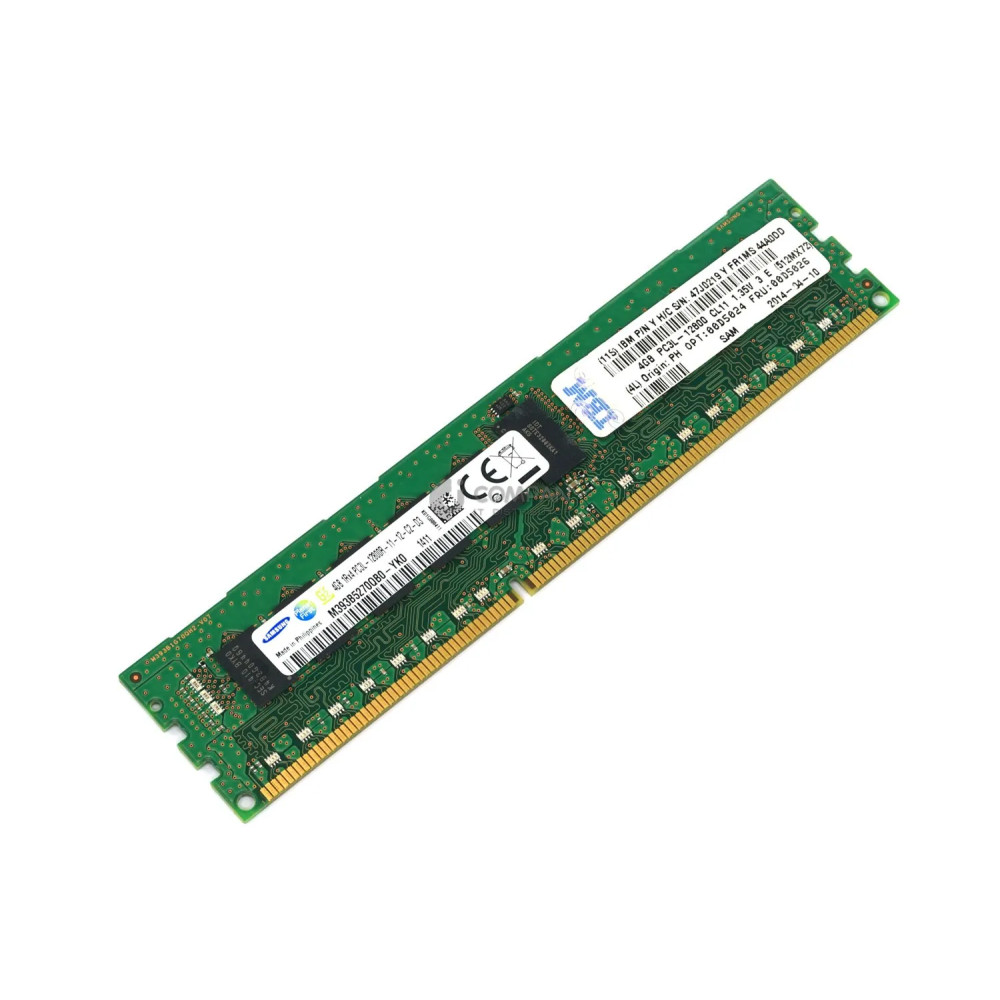 00D5026 IBM 4GB 1RX4 PC3L 12800R DDR3 1600 MEMORY - 00D5024