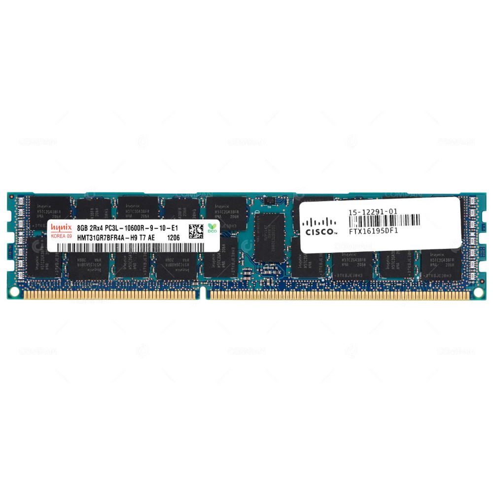 15-12291-01 CISCO MEMORY 8GB 2RX4 PC3L 10600R DDR3 - M393B1K70CH0-YH9
