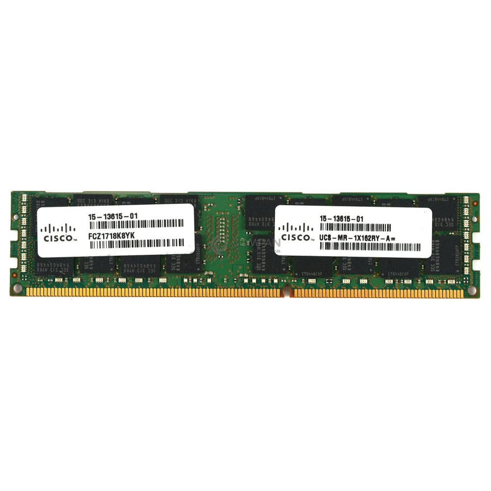 15-13615-01 CISCO MEMORY 16GB 2RX4 PC3L 12800R DDR3 - M393B2G70BH0-YK0, HMT42GR7MFR4A-PB