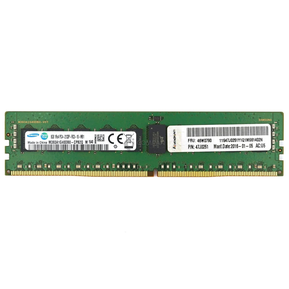 46W0790 IBM DDR4 8GB 1RX4 PC4-17000 2133MHZ RDIMM