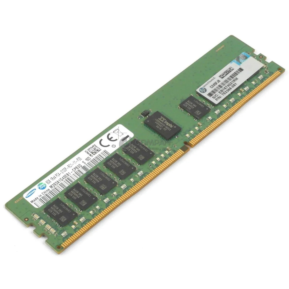 752368-081 HP DDR4 8GB 1RX4 PC4-17000 2133MHZ RDIMM