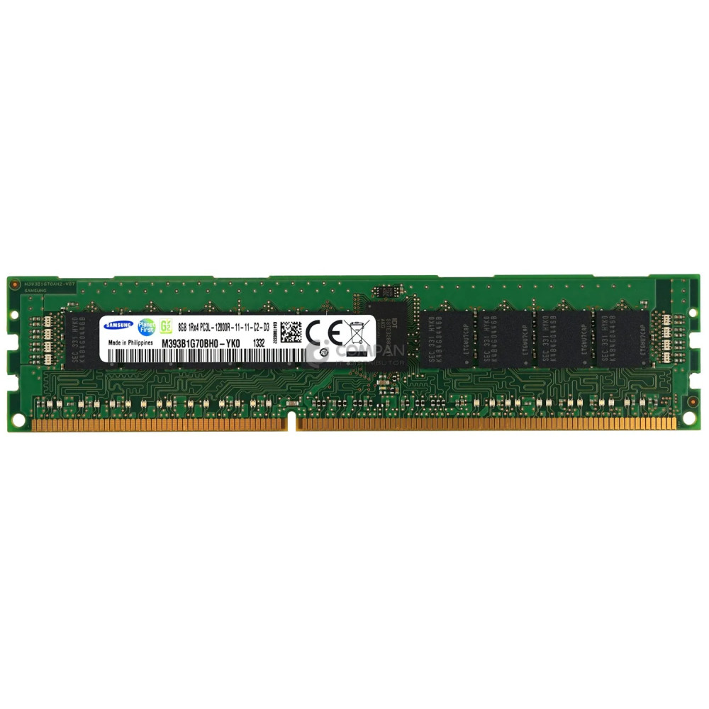 M393B1G70BH0-YK0 SAMSUNG DDR3 8GB 1RX4 PC3L-12800 1600MHZ RDIMM