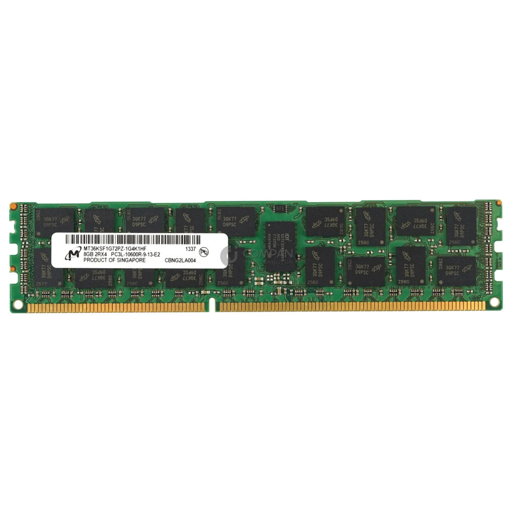 MT36KSF1G72PZ-1G4K1 MICRON DDR3 8GB 2RX4 PC3L-10600 1333MHZ RDIMM CAS 9-9-9
