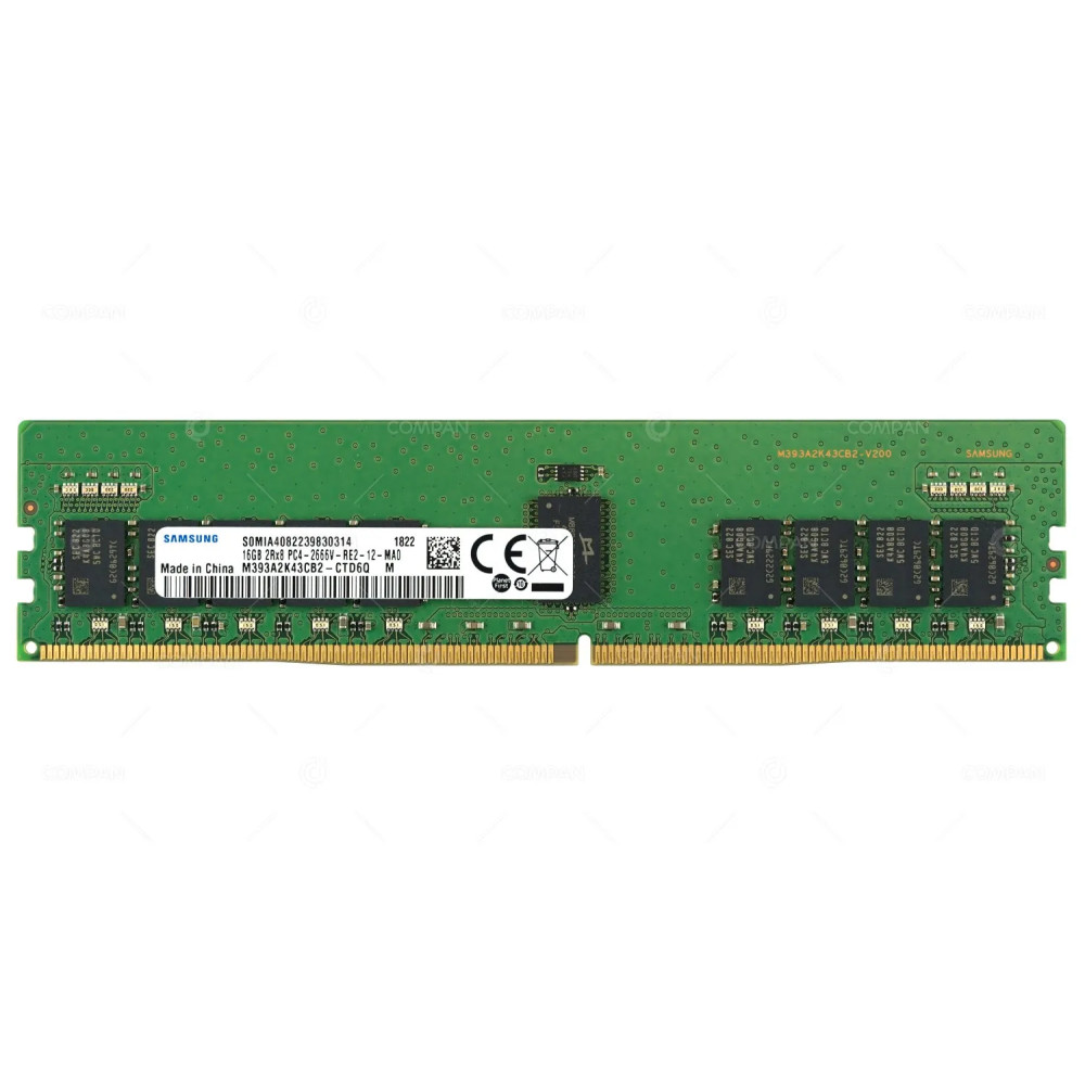 M393A2K43CB2-CTD SAMSUNG MEMORY 16GB 2RX8 PC4 2666V DDR4 21300V