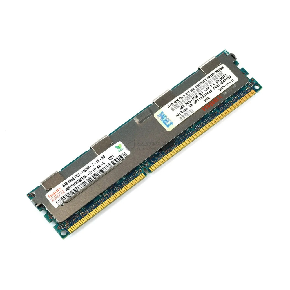 46C7452 IBM 4GB 4RX8 PC3 8500R DDR3 MEMORY 43X5055