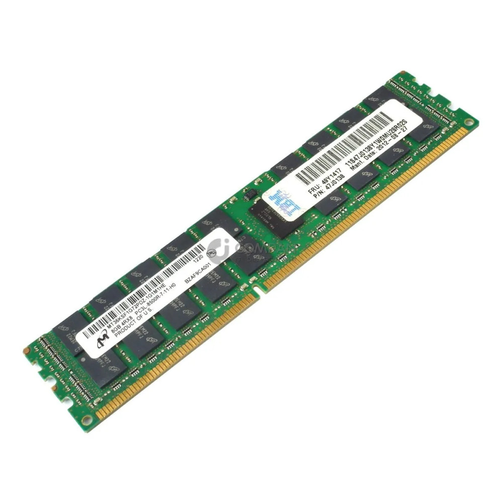 49Y1417 IBM DDR3 8GB 4RX8 PC3L-8500 1066MHZ RDIMM