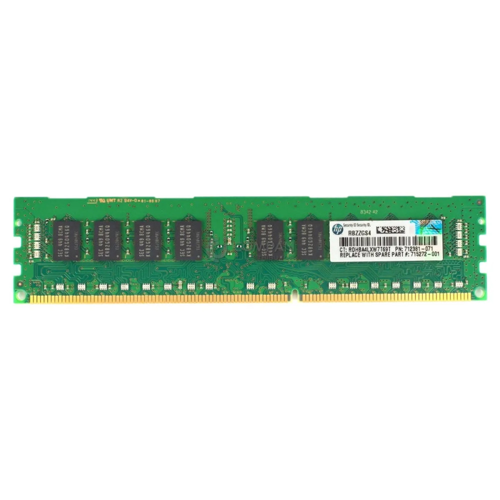 712381-071 HP DDR3 4GB 1RX4 PC3-14900 1866MHZ RDIMM