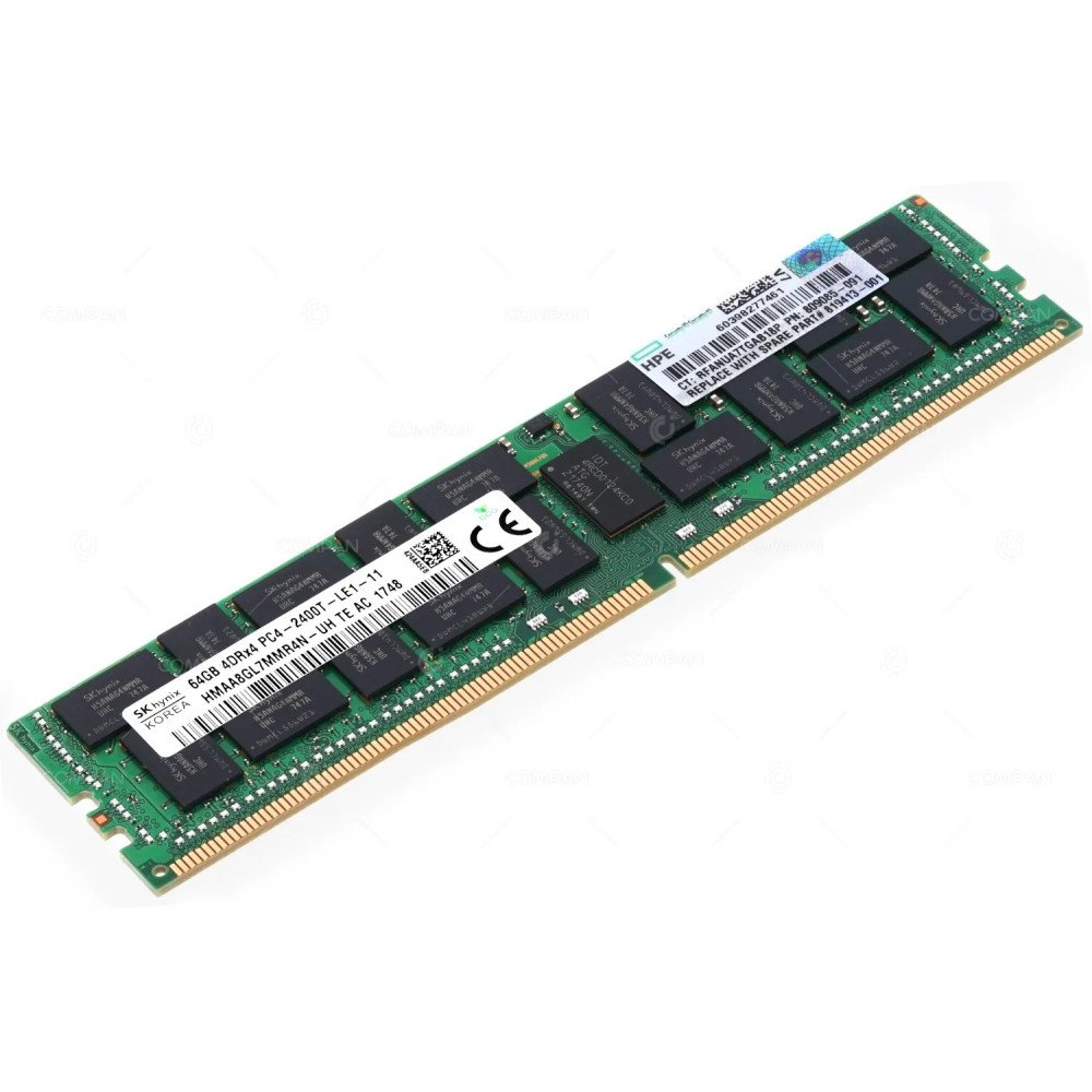 809085-091 HP DDR4 64GB 4DRX4 PC4-19200 2400MHZ LRDIMM