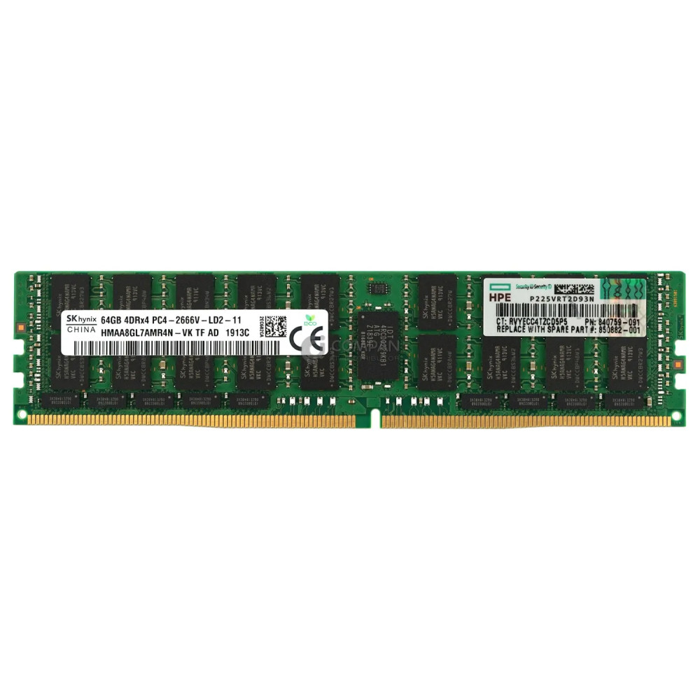 840759-091 / HPE MEMORY 64GB 4DRX4 2666V-L DDR4 PC4-21300V-L