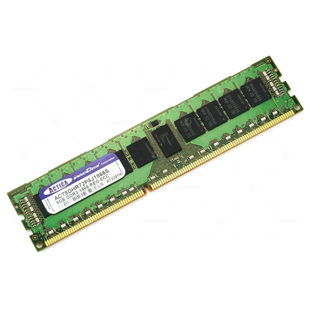 ACT8GHR72P8J1866S ACTICA INNODISK 8GB PC3 1866 MHZ 4GBIT 512MX8 DUAL RANKS ECC RDIMM DDR3 -