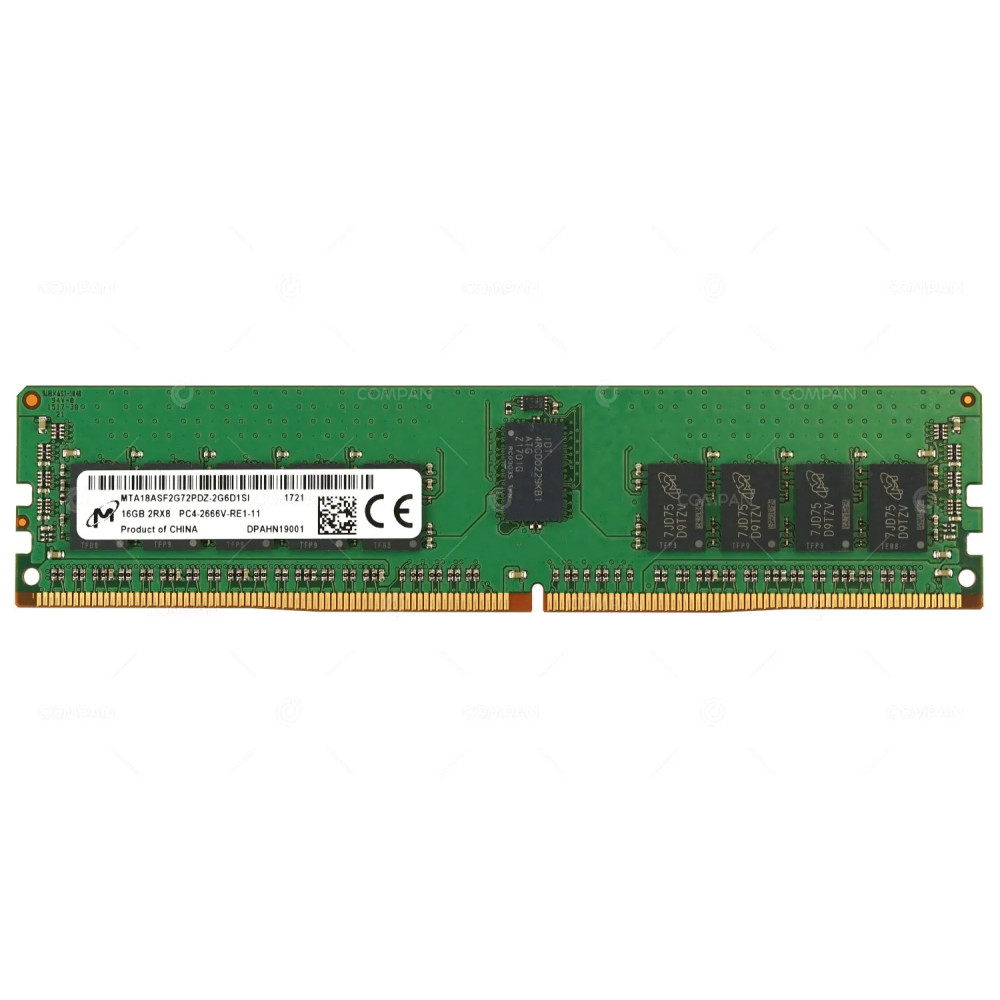 MTA18ASF2G72PDZ-2G6D1 MICRON DDR4 16GB 2RX8 PC4-21333 2666MHZ RDIMM