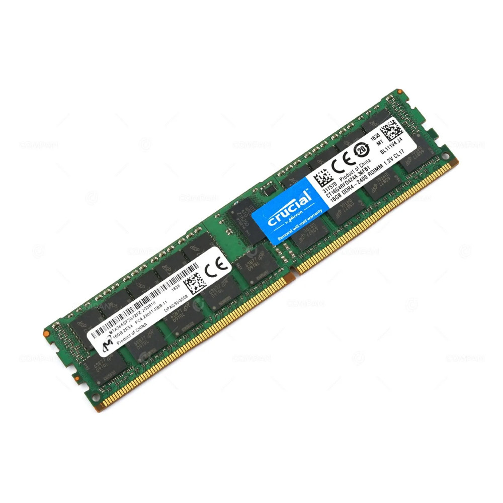 CT16G4RFD424A.36FB1 CRUCIAL MEMORY 16GB 2RX4 2400T PC4 RDIMM 19200T DDR4 317570, MTA36ASF2G72PZ-2G3B1