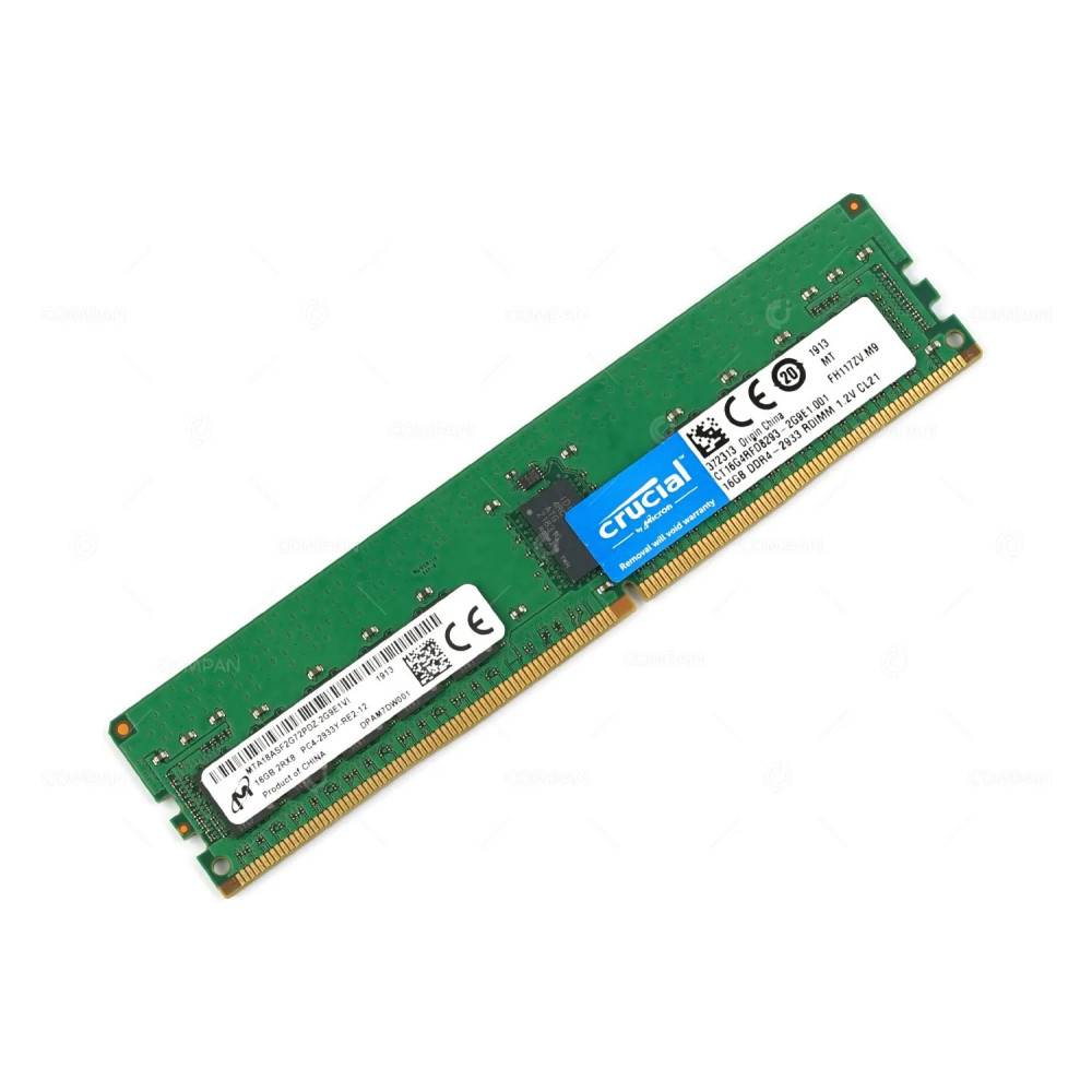 CT16G4RFD8293-2G9E1.001 CRUCIAL DDR4 16GB 2RX8 PC4-23400 2933MHZ RDIMM CL21