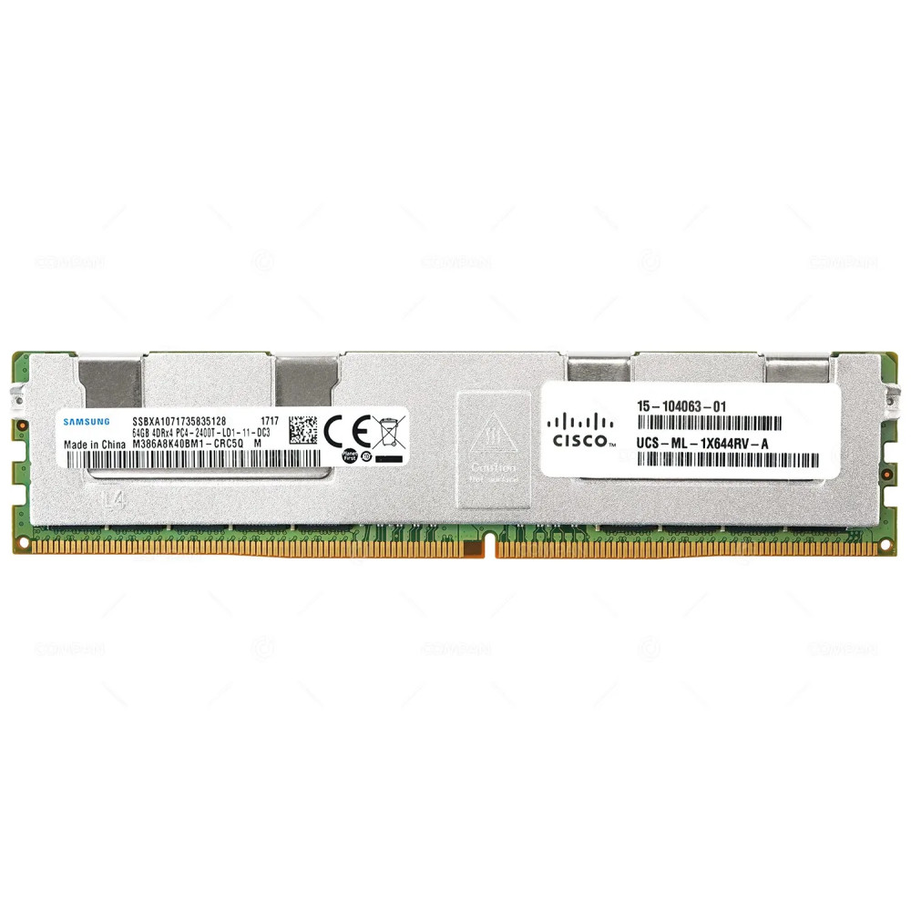 15-104063-01 / CISCO MEMORY 64GB 4DRX4 PC4 19200T DDR4 2400T / M386A8K40BM1-CRC