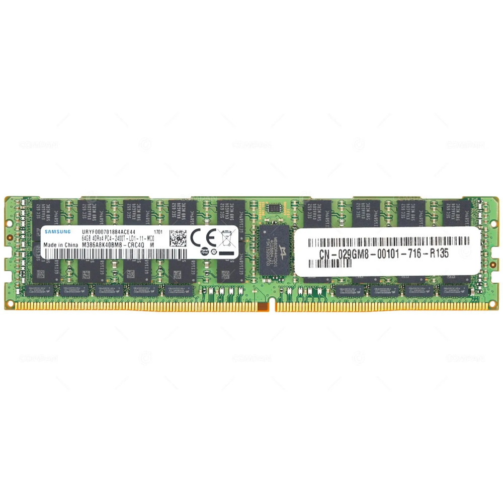 29GM8 DELL MEMORY 64GB 4DRX4 PC4 2400T ECC LOAD REDUCED LRDIMM DDR4 19200T