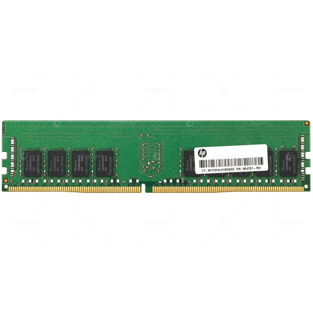 864707-591 HP MEMORY 16GB 1RX4 PC4 2666V ECC RDIMM DDR4 21300V 815098-B21, L09275-001, HMA82GR7AFR4N-VK, M393A2K40BB2-CTD, M393A2K40CB2-CTD, MTA18ASF2G72PZ-2G6D1, HMA82GR7CJR4N-VK