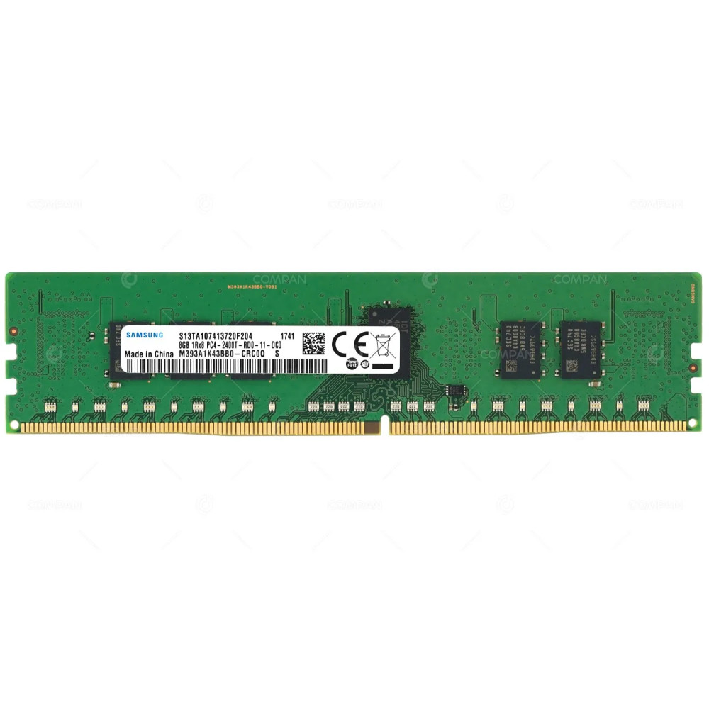 809080-591 HP MEMORY 8GB 1RX8 PC4 2400T ECC RDIMM DDR4 19200T M393A1K43BB0-CRC