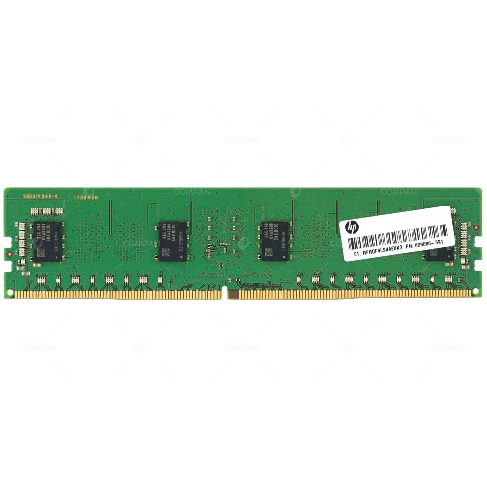 809080-591 HP MEMORY 8GB 1RX8 PC4 2400T ECC RDIMM DDR4 19200T M393A1K43BB0-CRC