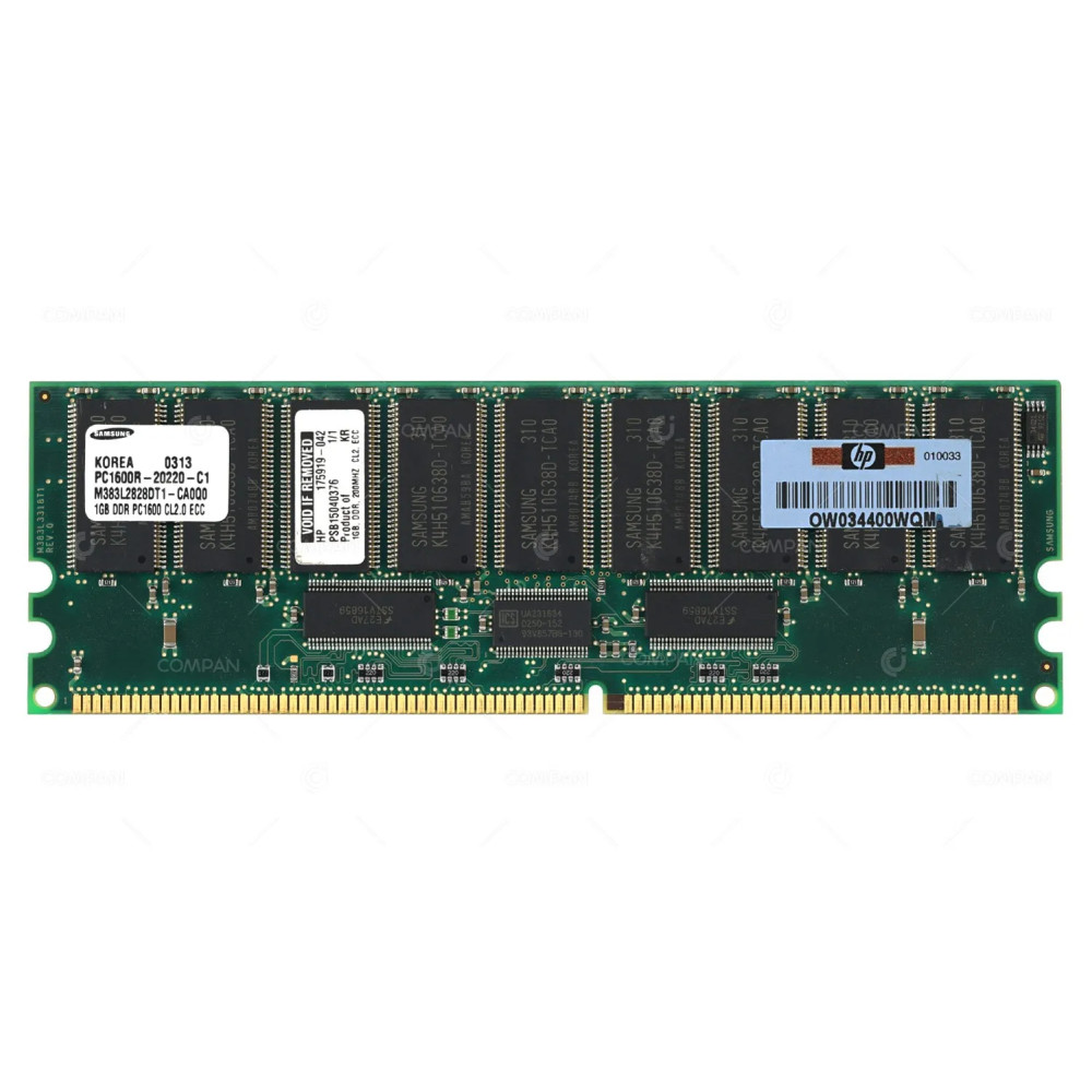 175919-042 HP DDR 1GB PC1600R 200MHZ CL2 RDIMM FOR DL580 ML530 ML570 G2