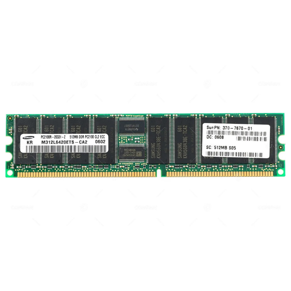 370-7670-01 SUN ORACLE MEMORY 512MB PC2100R 266MHZ DDR CL2 ECC RDIMM M312L6420ETS-CA2