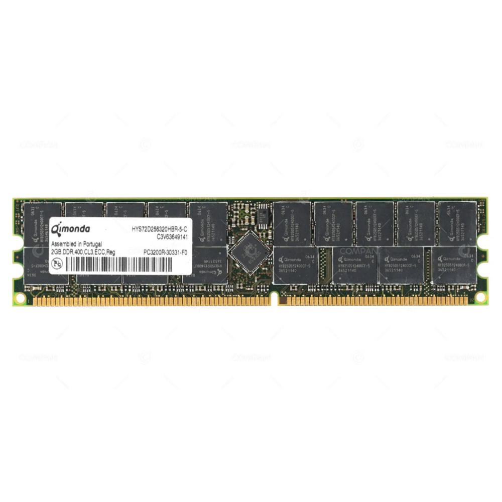 373030-951 HP MEMORY 2GB 2RX4 PC3200R DDR 400MHZ 184 PIN RDIMM CL3 ECC HYS72D256320HBR-5-C