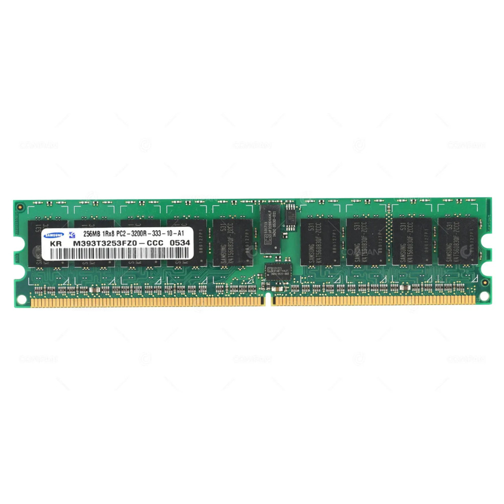 M393T3253FZ0-CCC SAMSUNG MEMORY 256MB 1RX8 PC2 3200R 400MHZ 240 PIN CL3 ECC RDIMM DDR2 -
