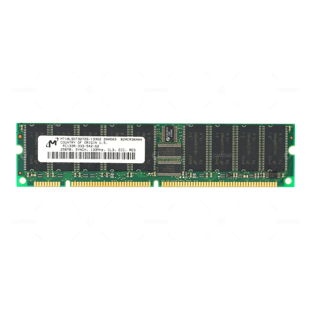 MT18LSDT3272G-133G2 MICRON MEMORY 256MB PC133R DDR 133MHZ 168 PIN CL3 ECC SDRAM RDIMM -