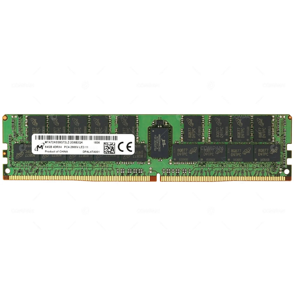 MTA72ASS8G72LZ-2G6B2 MICRON MEMORY 64GB 4DRX4 PC4-2666V LRDIMM DDR4 -