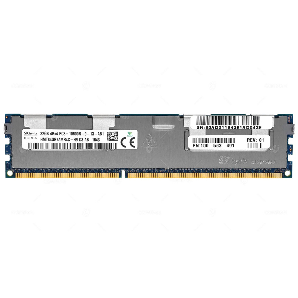 100-563-491 EMC 32GB 4RX4 PC3-10600R DDR3 1333MHZ REGISTERED ECC MEMORY FOR VMAX 100K