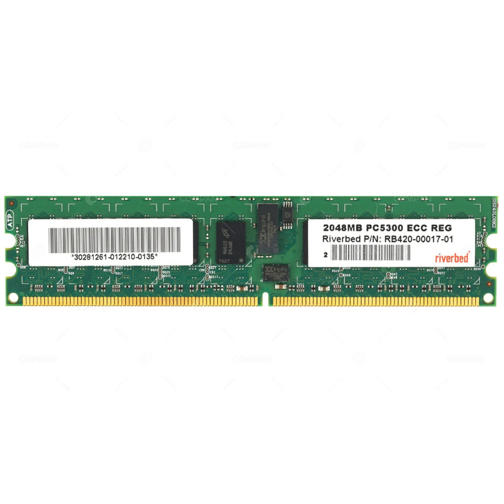 RB420-00017-01  RIVERBED MEMORY 2GB 2RX8 PC2 5300E ECC RDIMM DDR2