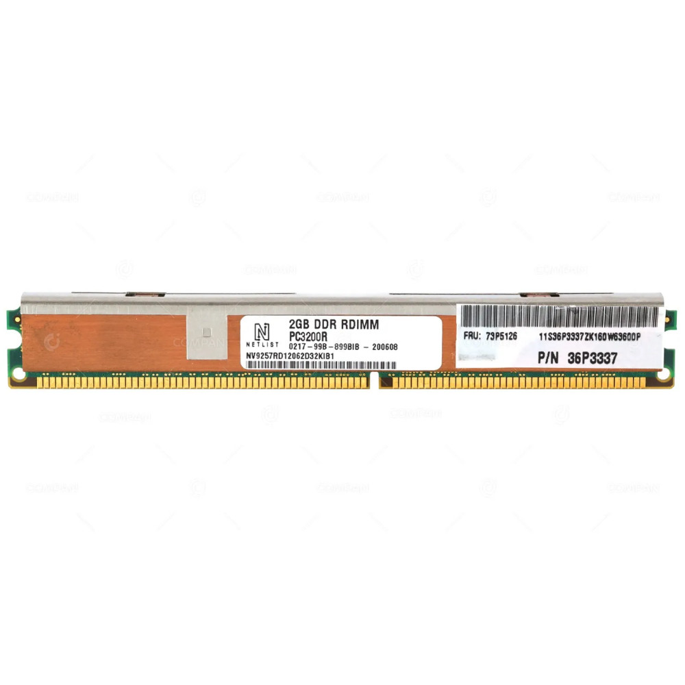 73P5126  IBM MEMORY 2GB DDR RDIMM PC 3200R LOW PROFILE