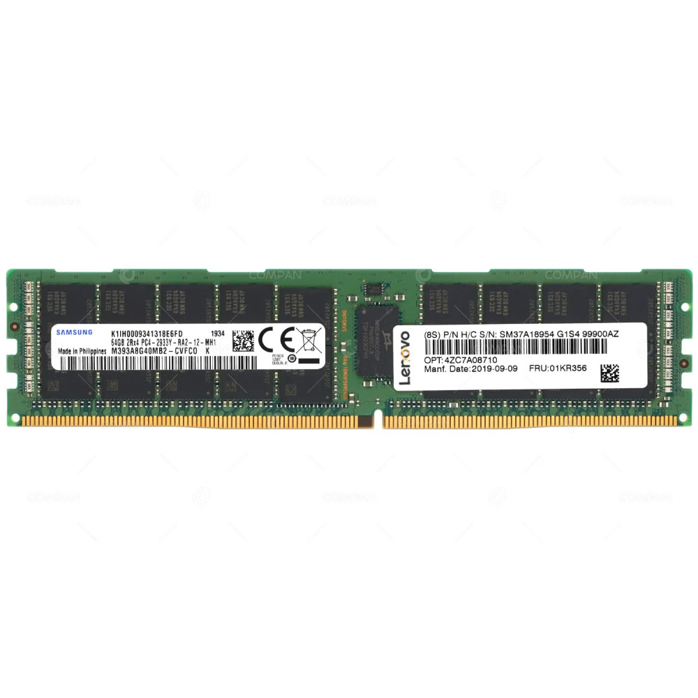 01KR356 IBM DDR4 64GB 2RX4 PC4-23466 2933MHZ RDIMM CAS 21-21-21