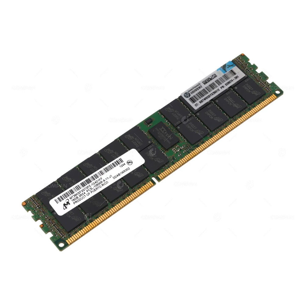 628974-381 HP DDR3 16GB 2RX4 PC3L-10600 1333MHZ RDIMM