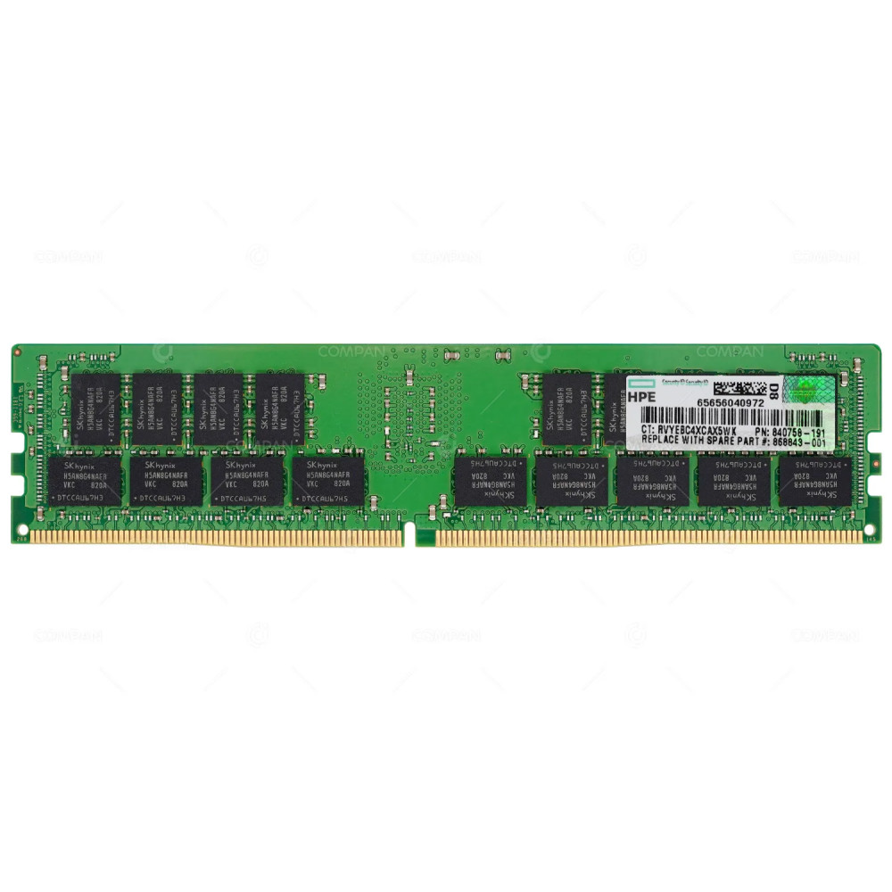 840758-191 HP MEMORY 32GB 2RX4 PC4 21300 DDR4 868843-001, HMA84GR7AFR4N-VK