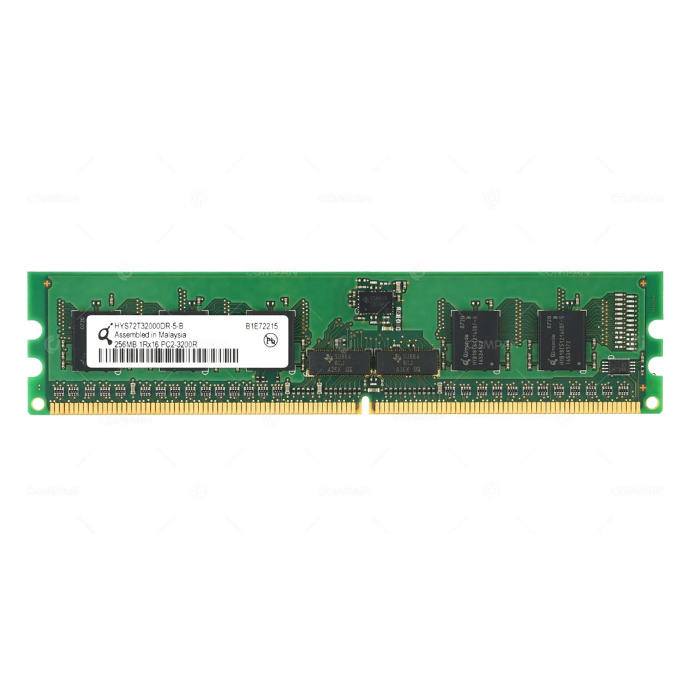 HYS72T32000DR-5-B QIMONDA MEMORY 256MB 1RX16 PC2 3200R 400MHZ 240 PIN CL3 1.8V ECC RDIMM DDR2 -
