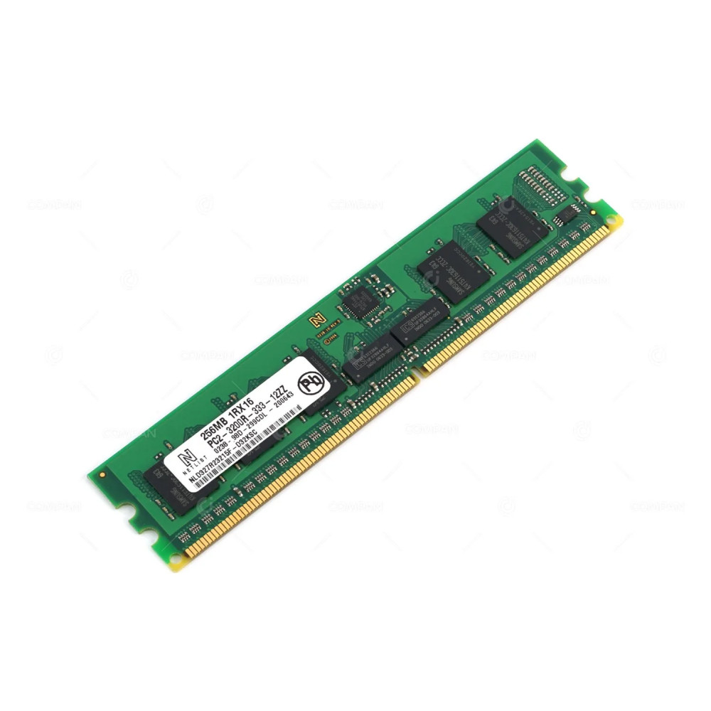 NLD327R23215F-D32KSC NETLIST MEMORY 256MB 1RX16 PC2 3200R 240 PIN 400MHZ 1.8V CL3 ECC RDIMM DDR2 -