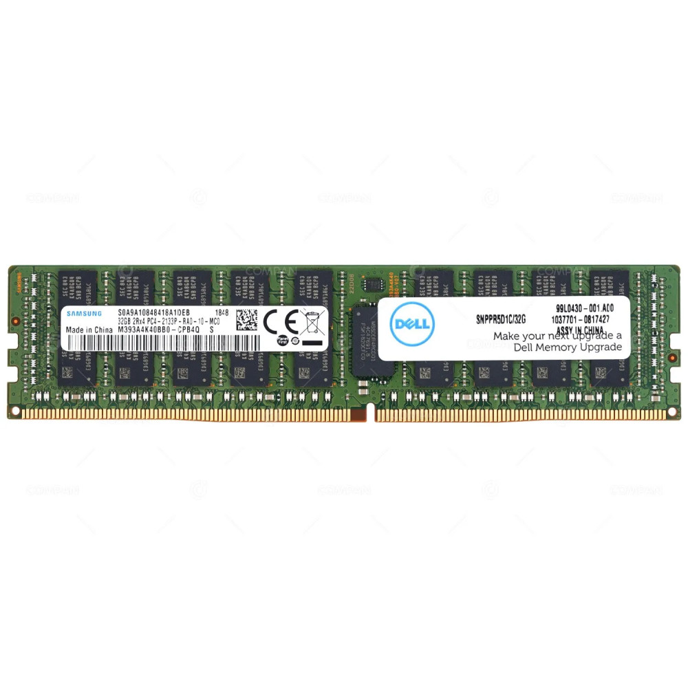 SNPPR5D1C-32G DELL DDR4 32GB 2RX4 PC4-17000 2133MHZ RDIMM