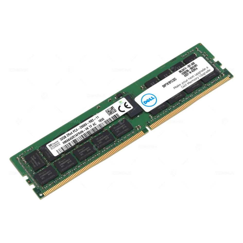 SNPTN78YC-32G DELL DDR4 32GB 2RX4 PC4-21333 2666MHZ RDIMM