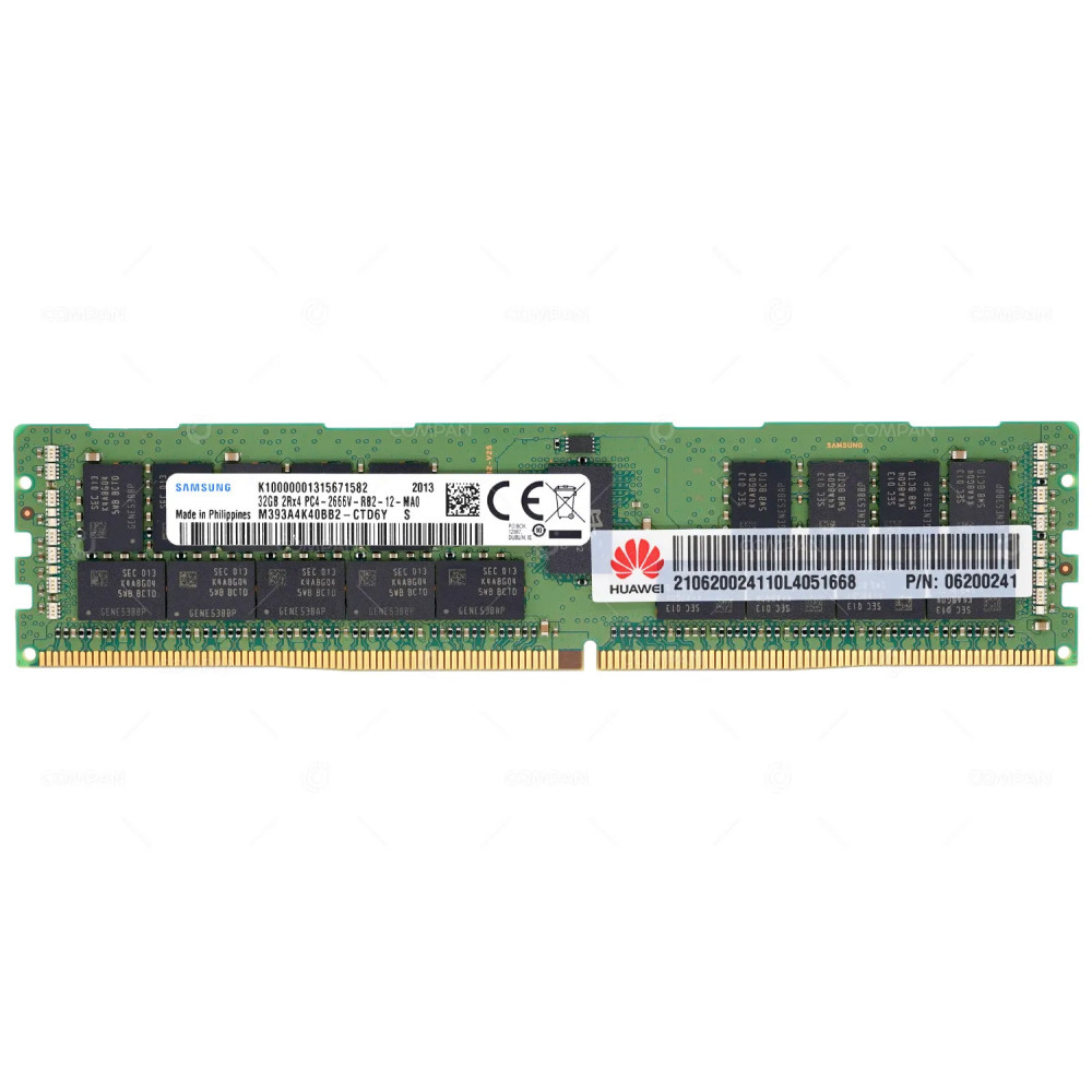 06200241 HUAWEI DDR4 32GB 2RX4 PC4-21333 2666MHZ RDIMM CAS 19-19-19 FOR RH V5