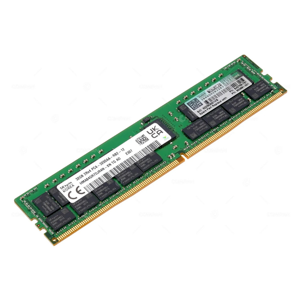 840758-791  HP DDR4 32GB 2RX4 PC4-25600 3200MHZ RDIMM CAS 22-22-22