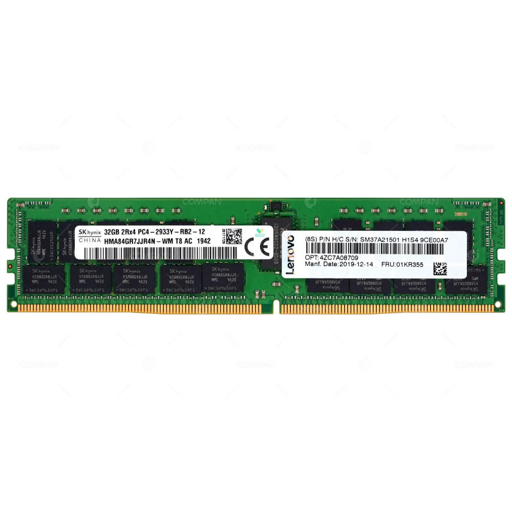01KR355  LENOVO 32GB 2RX4 PC4-2933Y DDR4 2933MHZ RDIMM MEMORY