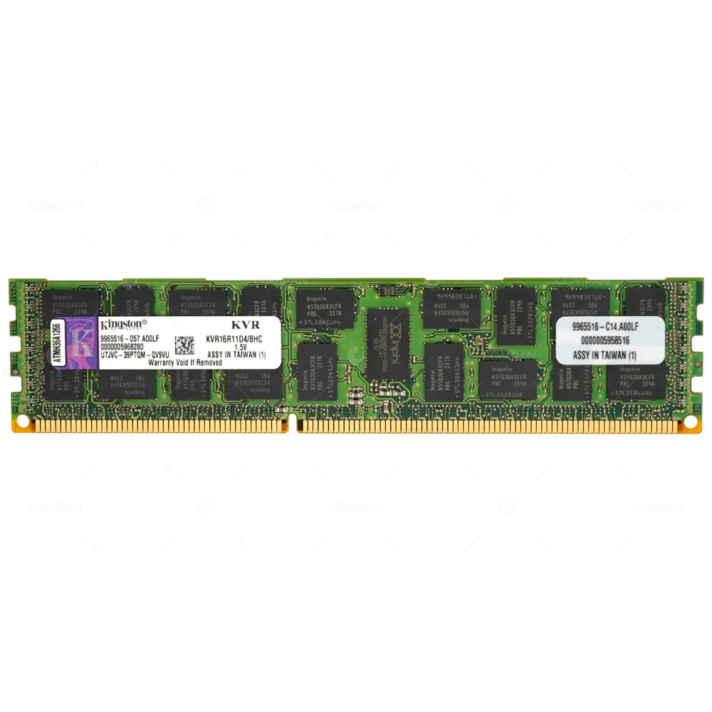 KVR16R11D4-8HC  KINGSTON DDR3 8GB 2RX4 PC3-12800 1600MHZ RDIMM CAS 11-11-11