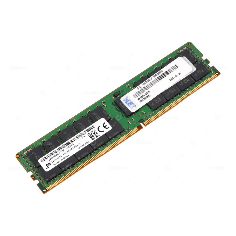 78P6815  IBM 64GB 2RX4 3200MHZ DDR4 MEMORY FOR S924 PSERIES POWER9