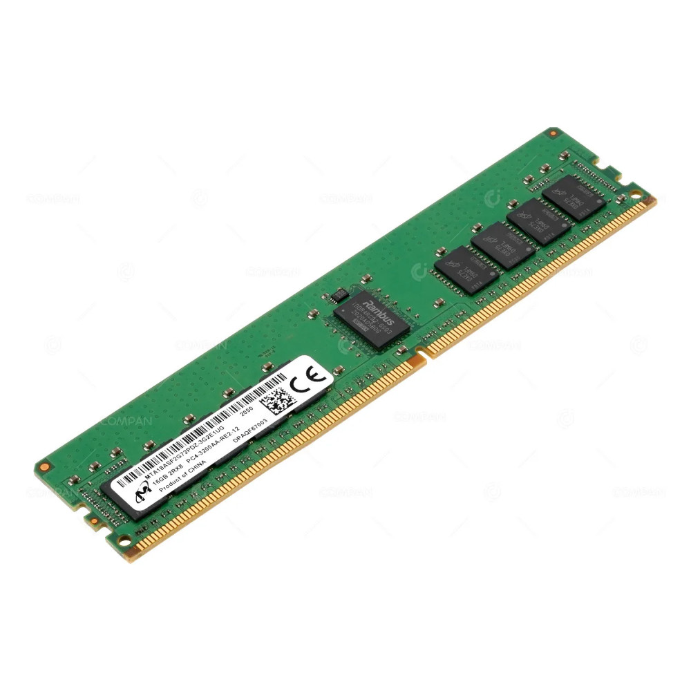 MTA18ASF2G72PDZ-3G2E1 MICRON DDR4 16GB 2RX8 PC4-25600 3200MHZ RDIMM CAS 22-22-22