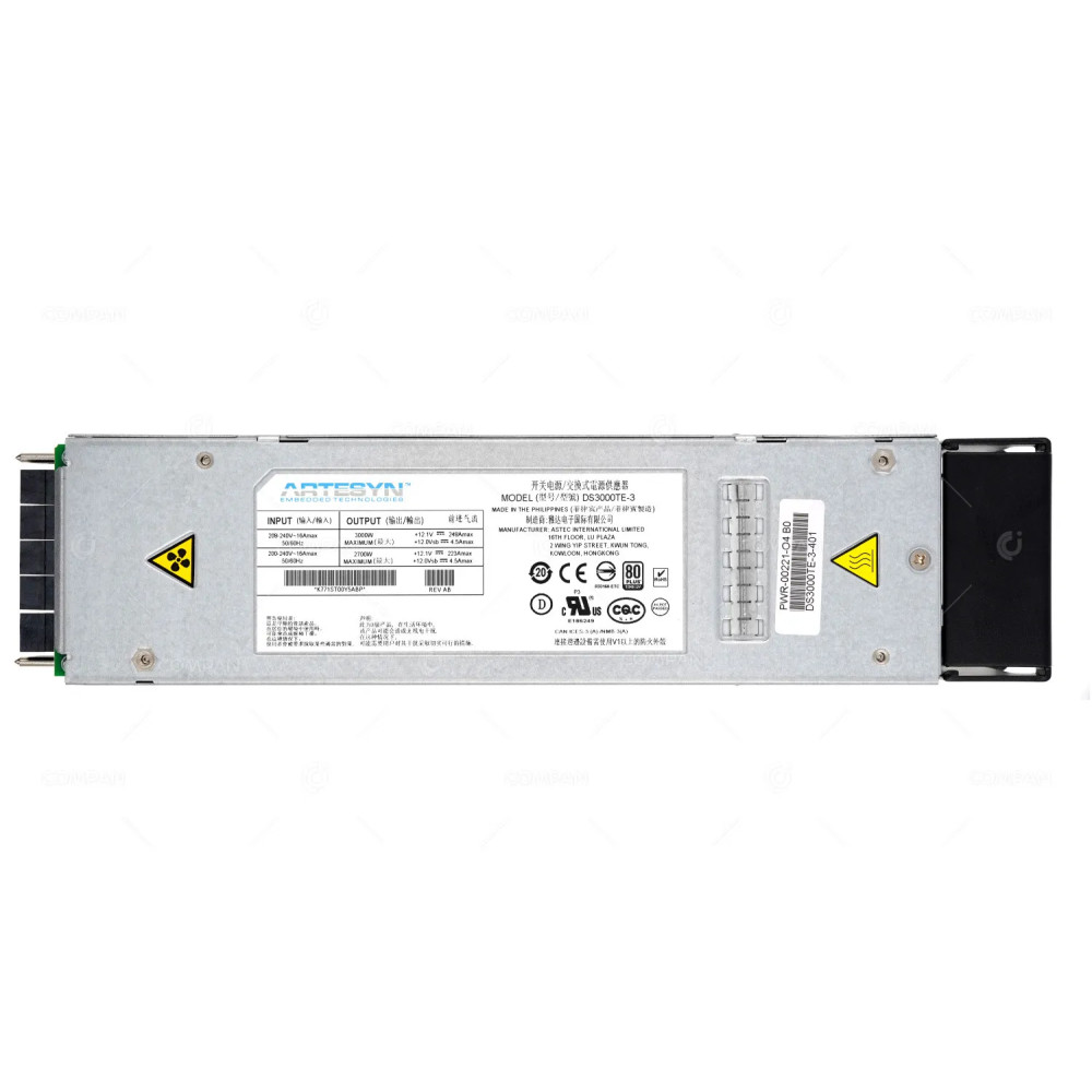 PWR-3KT-AC-RED  ARISTA SPARE 3KW TITANIUM AC POWER SUPPLY FOR 7300 AND 7500N SERIES