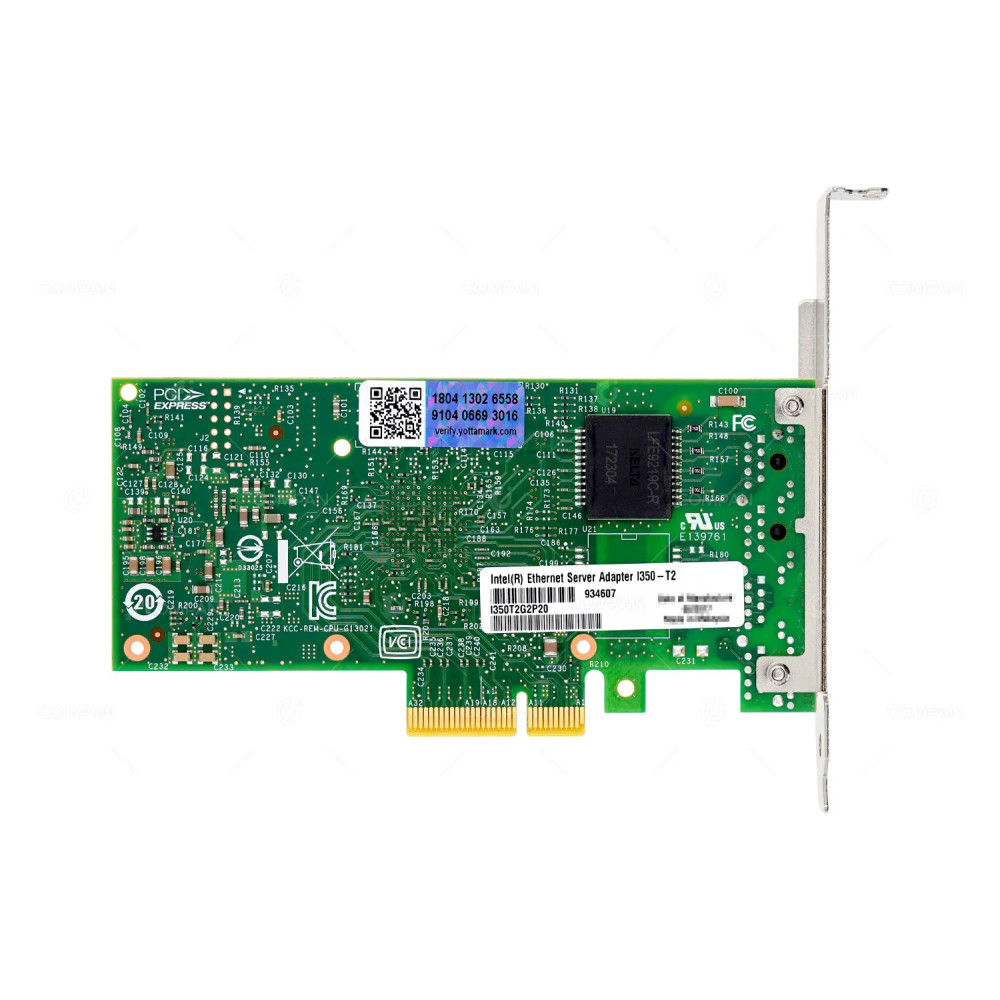 I350-T2  INTEL I350-T2 DUAL-PORT 1GB ETHERNET PCI-E ADAPTER