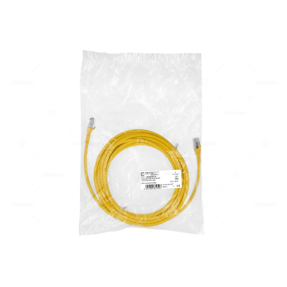 4251394619507  PATCH CORD RJ45 CAT.6A AWG26 6.5M YELLOW